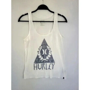 Hurley White Muscle Tank Shirt